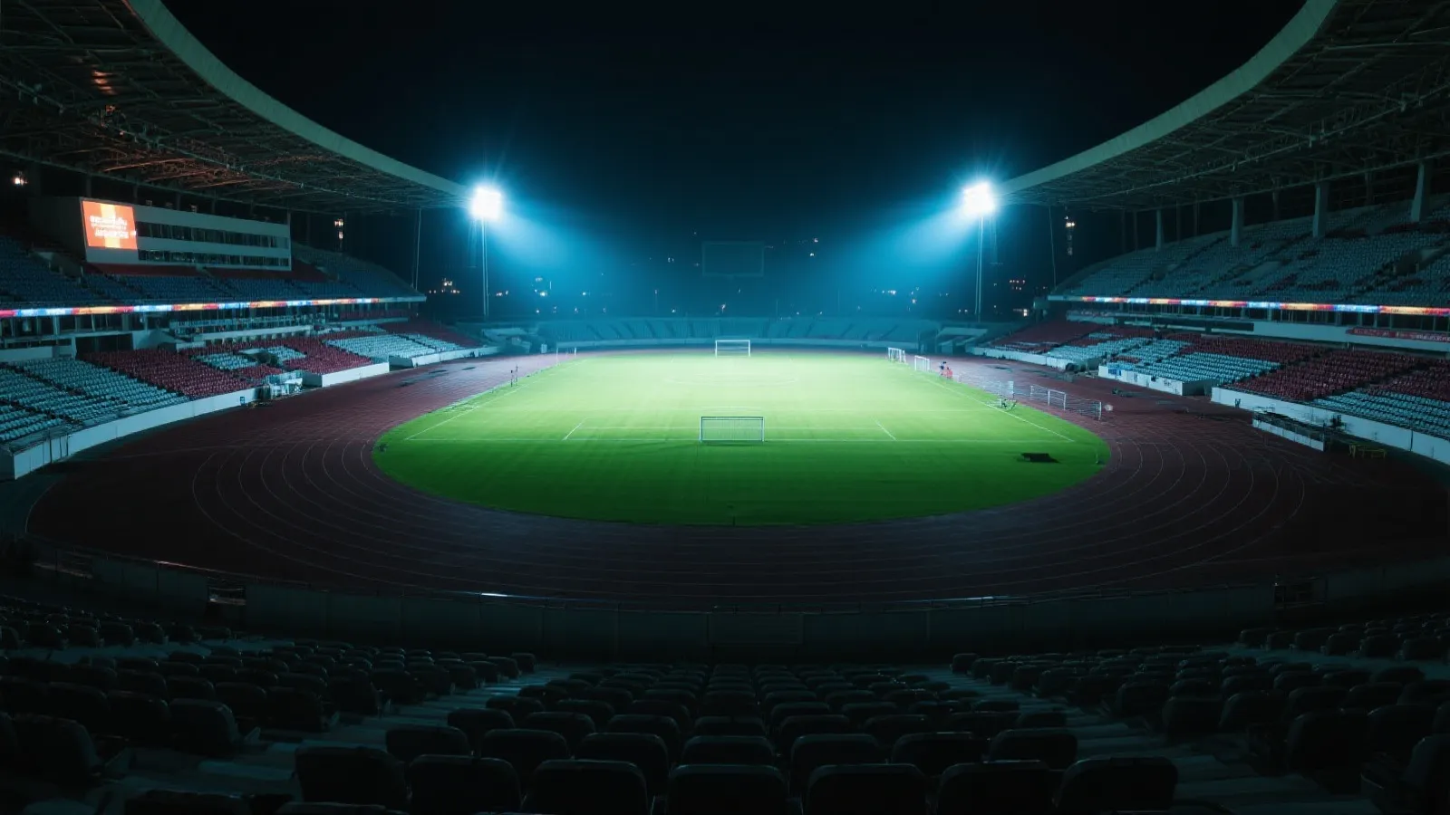 体育场夜景